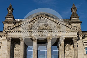 Entrance of Berlin's Reichstag