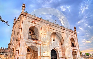 Entrance of Bibi Ka Maqbara Tomb, also known as Mini Taj Mahal. Aurangabad, India photo