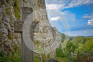 Entrance in Bran Castle or Dracula Castle, Transylvania, Romania