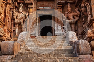 Entrance of Brihadishwara Temple. Tanjore (Thanjavur)