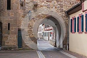 Entrance of the castle in Alzey / Germany