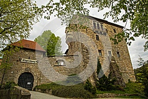Entrance of castle Elgersburg in Thuringia