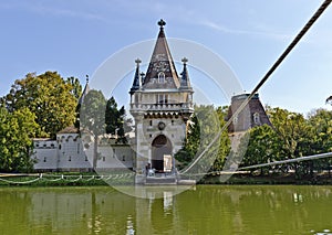 Entrance of the castle Franzensburg photo