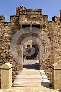 Entrance Castle of Javier, SangÃÂ¼esa, Navarra, photo