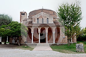 Entrance Cathedral Santa Maria Assunta, Torcello, Italy
