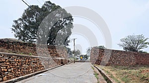 Entrance for Channagiri Fort, Channagiri has a hill fort which was built around 1770, Devanagare, Karnataka