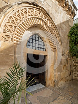 The entrance at the Church of the Condemnation, Jerusalem