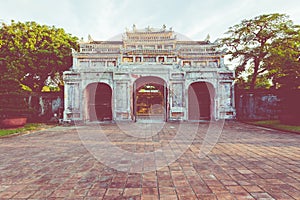 Entrance of Citadel. Imperial Royal Palace of Nguyen dynasty in