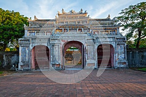 Entrance of Citadel. Imperial Royal Palace of Nguyen dynasty in