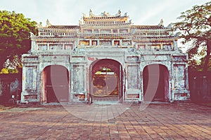 Entrance of Citadel. Imperial Royal Palace of Nguyen dynasty in