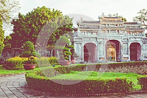 Entrance of Citadel. Imperial Royal Palace of Nguyen dynasty in