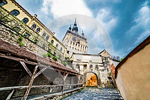 Entrance of the citadel in Sighisoara