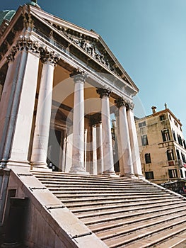 Entrance collonade of San Simeone Piccolo church