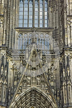 Entrance of the Cologne cathedral - Germany