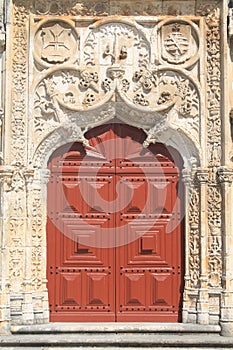 Entrance door of church