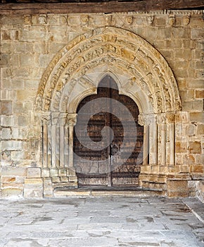 Entrance door at church