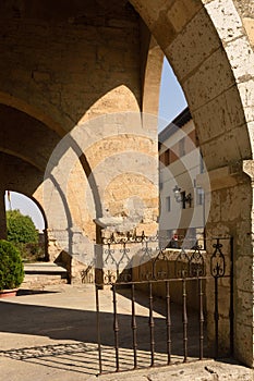 Entrance door of church of Santa Maria, Carrion de los Condes, photo