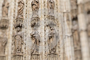 Entrance door of Sevilla Cathedral. Sevilla, Spain