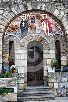 Entrance door to the Chapel of Saint Petka in Belgrade