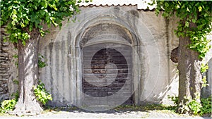 Entrance door in Visby, Gotland photo