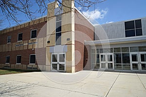 Entrance doors for a school