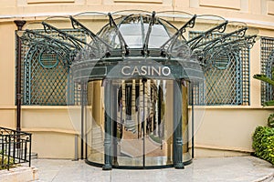 Entrance doors to casino in Monte Carlo