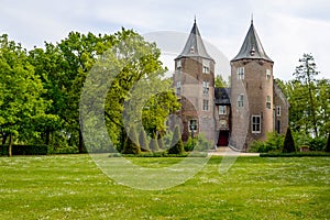 Entrance Dussen castle in the Dutch province of Noord-Brabant