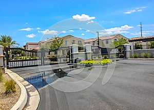 Entrance And Exit Gates At Secure Subdivision