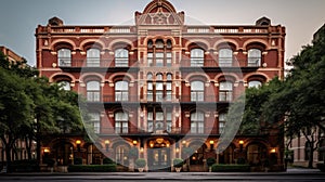 entrance facade hotel building