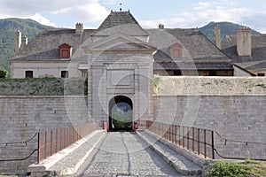Entrance of Fort of Mont-Dauphin, French Hautes Alpes