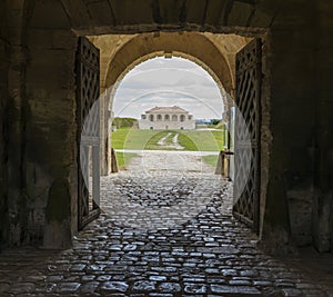 Entrance of fortification Cussac-Fort-Medoc