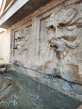 Entrance fountain in the Carmen de los Martires,