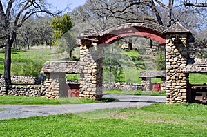 Entrance gate at Aetna Springs California