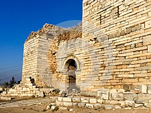 Entrance Gate of Ayasoluk Castle in Selcuk near Ephesus in turkey