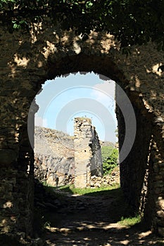 Entrance gate of castle Girls Stone