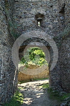 Entrance gate of castle Girls Stone