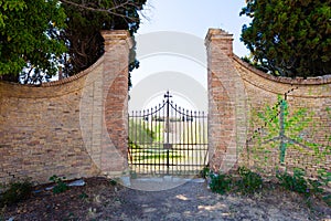 Entrance gate close up