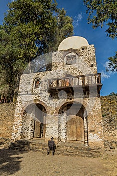 Entrance gate of Debre Birhan (Berhan) Selassie church in Gondar, Ethiopi