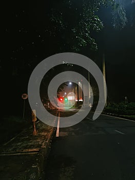 Entrance Gate on a Foggy Nite