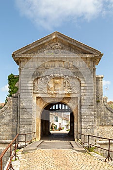 Entrance gate of Fort de la Pree near La Flotte at Ile de Re photo