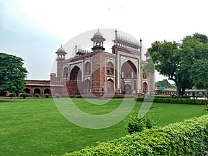 The Entrance gate of great Taj Mahal
