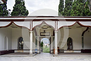 Entrance gate of a historical inn