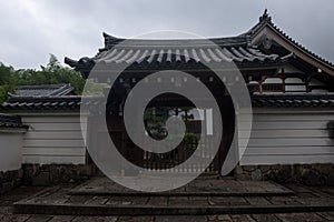 Entrance gate of a Japanese Residence in Kyoto