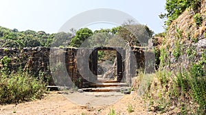 Entrance Gate for Kavaledurga Fort Remain, Shimoga, Karnataka,