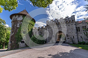 Entrance gate of medieval Smolenice castle