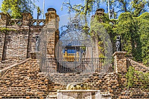 Entrance Gate Piazza Pedro de Valdivia Santiago Chile photo