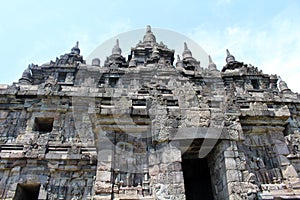 Entrance gate of Plaosan temple in Java. Taken in July 2022