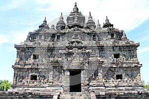 Entrance gate of Plaosan temple in Java. Taken in July 2022