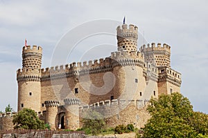 Entrance gate of Spanish New Castle of Manzanares el Real