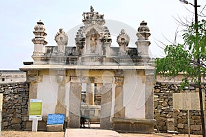 Entrance gate to the Jain temple comlex, Chandragiri Hill, Shravanbelgola, Karnataka